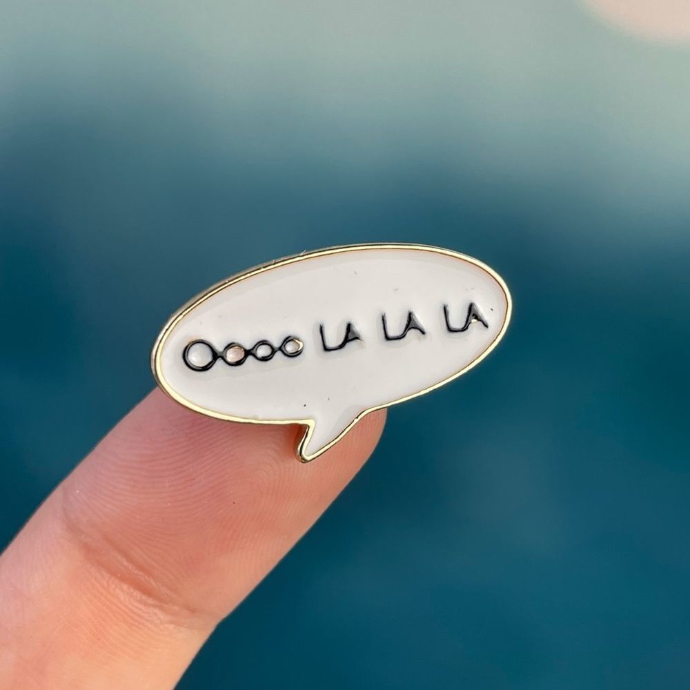 Ooh La La Thought Bubble Enamel Pin/ Brooch Lapel